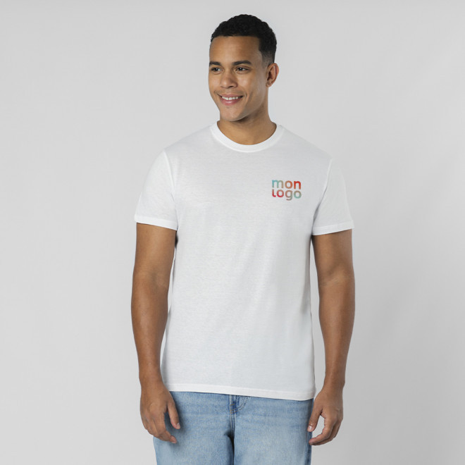 TEE SHIRT HOMME BLANC PERSONNALISABLE 'NAYA 150 2.0'