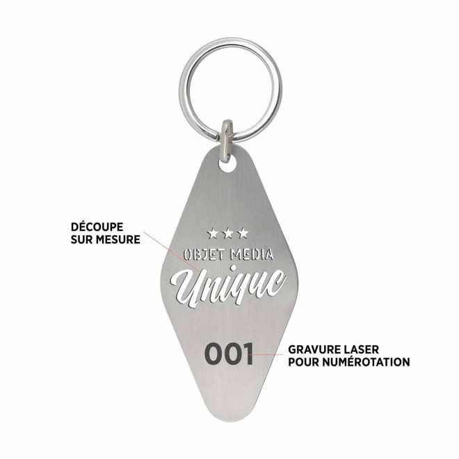PORTE CLES AVEC DECOUPE LASER PERSONNALISE 'CALVINOS'