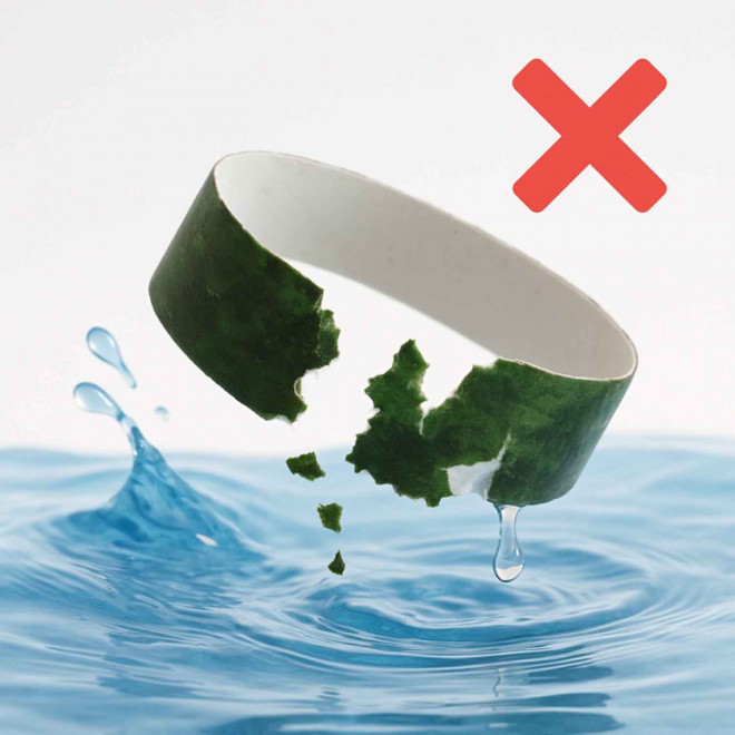 BRACELET PAPIER BIODEGRADABLE PERSONNALISABLE 'GUEST'