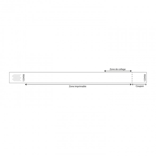 BRACELET PAPIER BIODEGRADABLE PERSONNALISABLE 'GUEST'