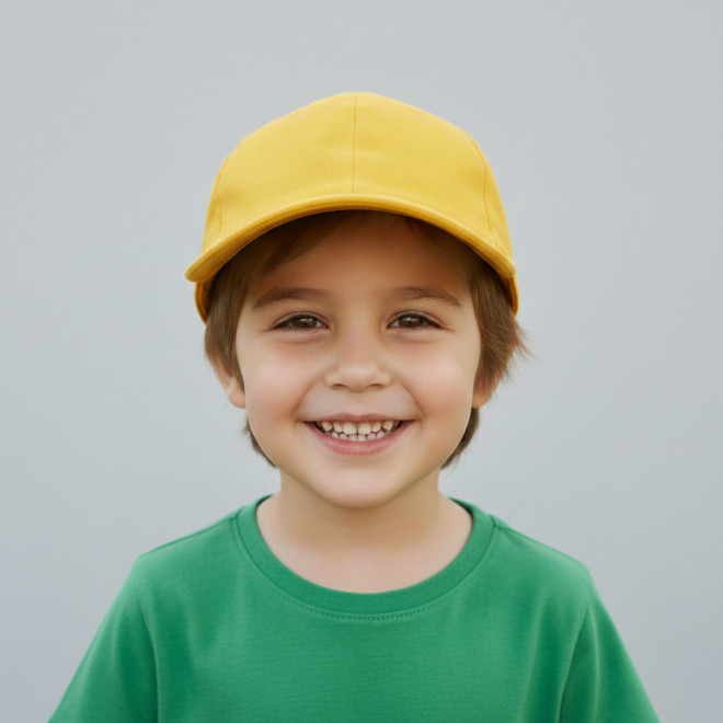 CASQUETTE PERSONNALISBALE ENFANT 5 PANS 'BASICA POLYESTER'