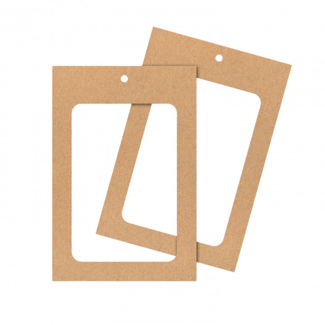 PORTE BADGE A6 DOUBLE FENETRE PERSONNALISABLE 'BLUKE'