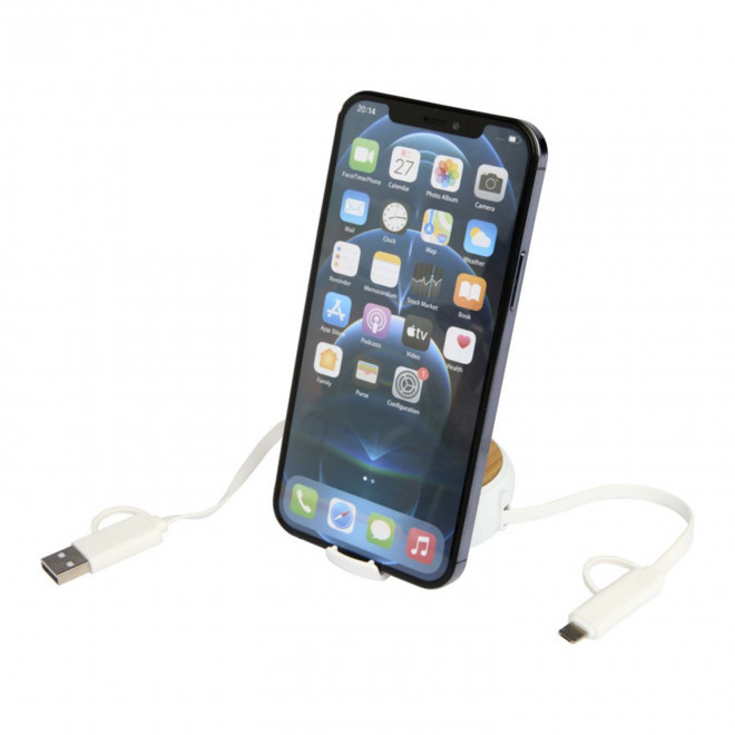 CABLE MULTIFONCTIONS PERSONNALISABLE 'ONTARIO ENROULEUR BOIS RCS'