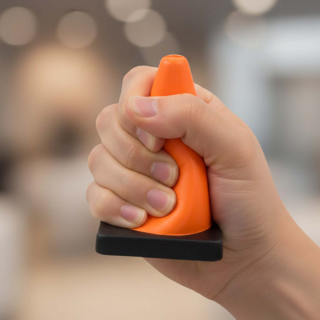 ANTISTRESS PERSONNALISABLE 'STRESSKOOL CONE CHANTIER'