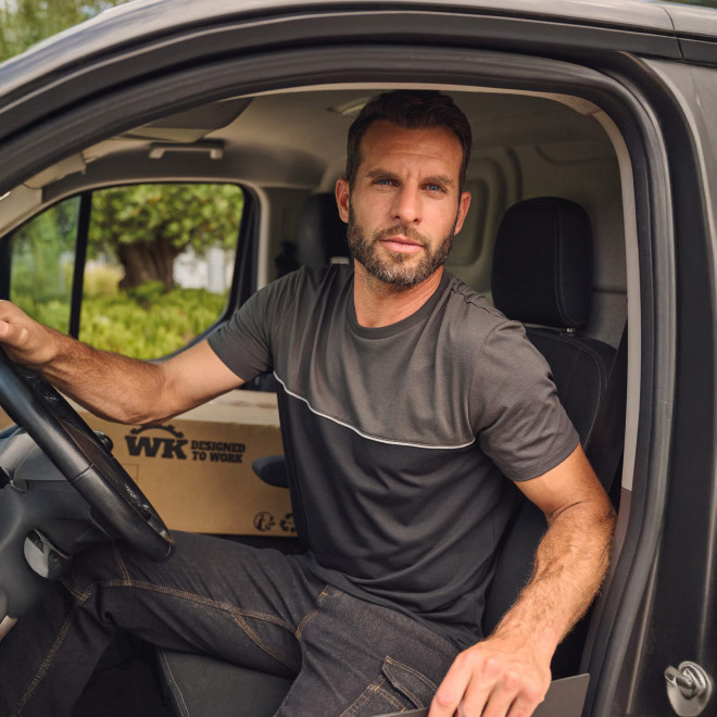 TEE SHIRT DE TRAVAIL MIXTE PERSONNALISABLE 'WORKSHARP'