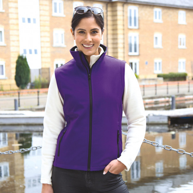 BODYWARMER PERSONNALISE SOFTSHELL FEMME RESULT 'RETALO'