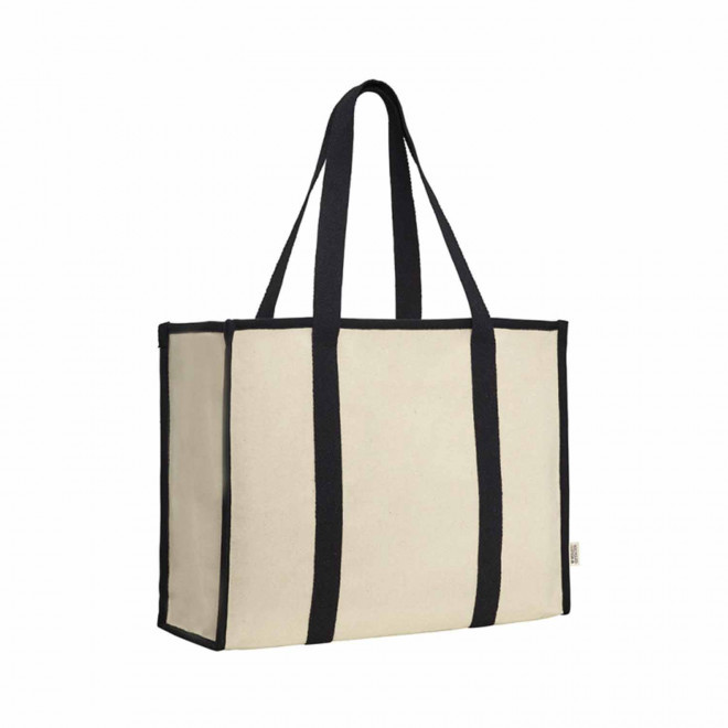 SAC ZIPPE XXL COTON RECYCLE PERSONNALISE 'KENSINGTON'