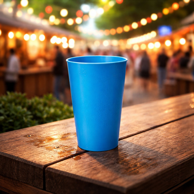 GOBELET QUADRI 30 CL PERSONNALISE 'CUP BUDGET COLOR'