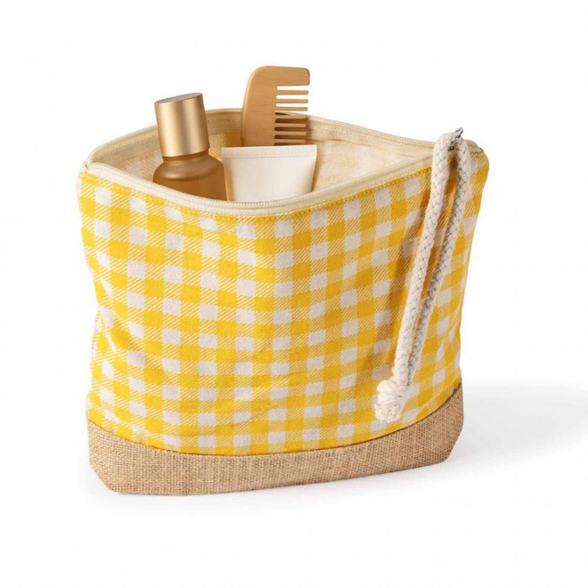 TROUSSE DE TOILETTE PUBLICITAIRE COTON ET JUTE 'LANY'