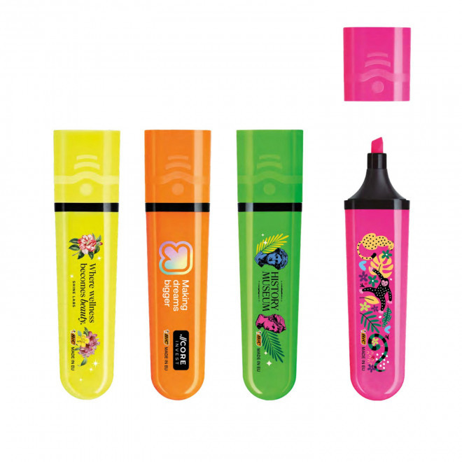 SURLIGNEUR BIC PUBLICITAIRE 'HIGHLIGHTER FLAT'