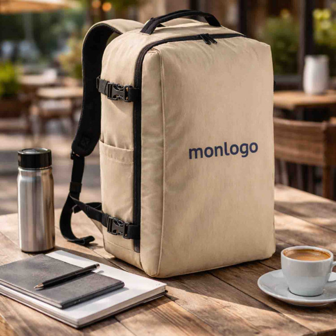 SAC A DOS DE VOYAGE PERSONNALISABLE 'JETSY'