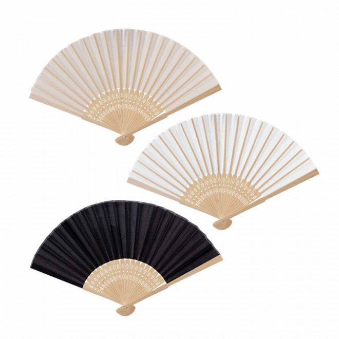 EVENTAIL EN BAMBOU SCULPTE PERSONNALISABLE 'BIGAN'