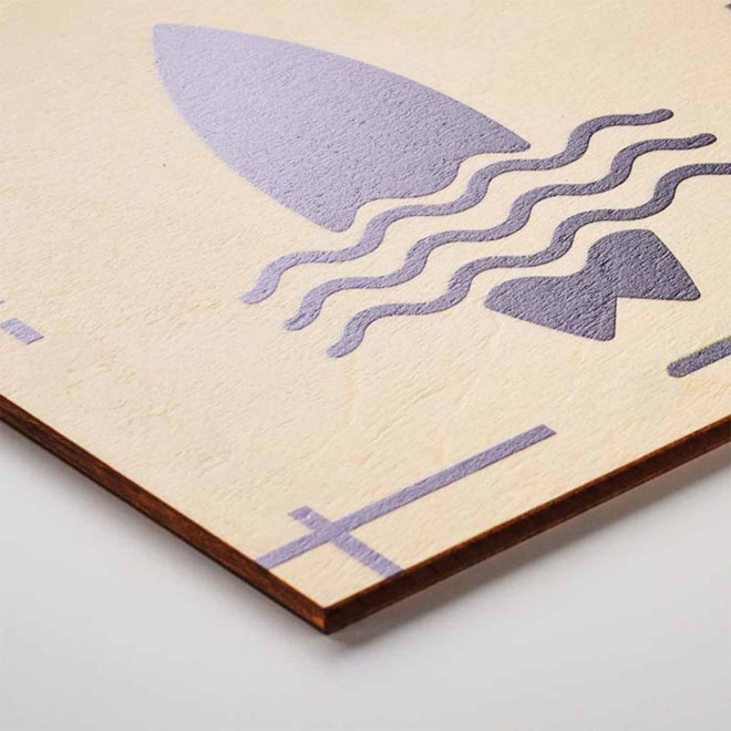 SOUS BOCK EN BOIS PERSONNALISABLE 'GOLO'