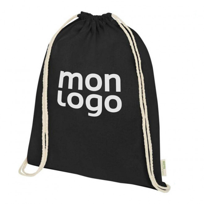 SAC À DOS PUBLICITAIRE EN COTON BIO 100 GR/M² 'PAPEY' 4J