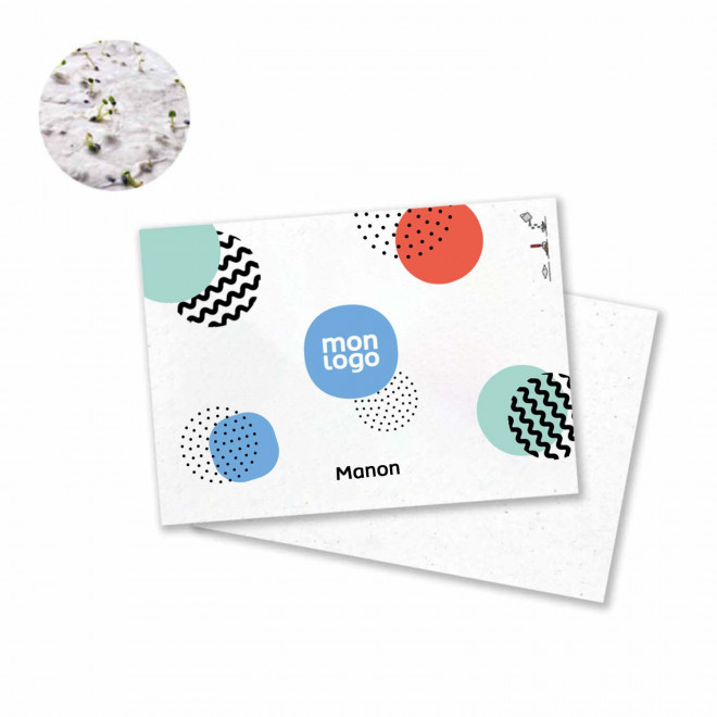 PAPIER ENSEMENCE MIE PERSONNALISE 'HORTUS' A6