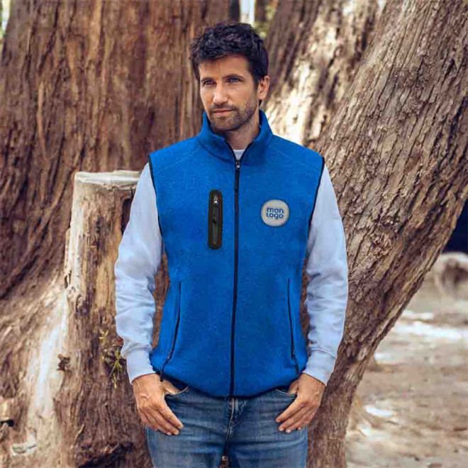 BODYWARMER POLAIRE MIXTE PERSONNALISABLE 'EVREN BW'