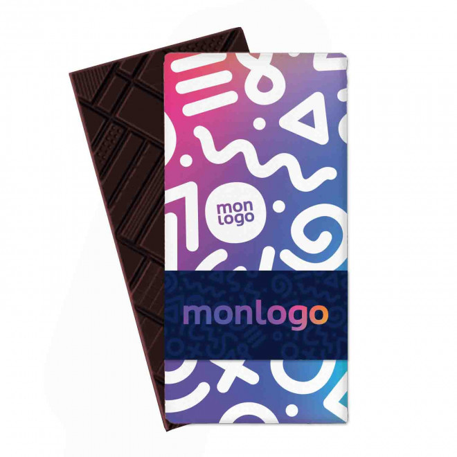 TABLETTE DE CHOCOLAT AU LAIT PUBLICITAIRE LE CHOCOLAT DES FRANCAIS 'CHOFI'