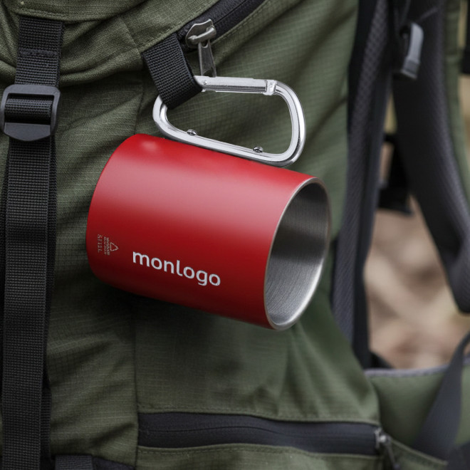 MUG MOUSQUETON PERSONNALISABLE 'MACKENZA RECYCLEE'