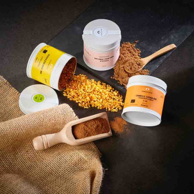 COFFRET EPICES PUBLICITAIRE 'DOUCEURS & DESSERTS'