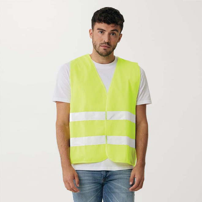 GILET DE SECURITE RPET PERSONNALISABLE 'FLUOSAFE RPET'