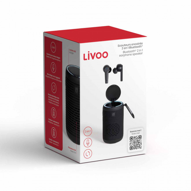 ECOUTEURS ENCEINTE PERSONNALISABLE LIVOO® 'POPSONG'