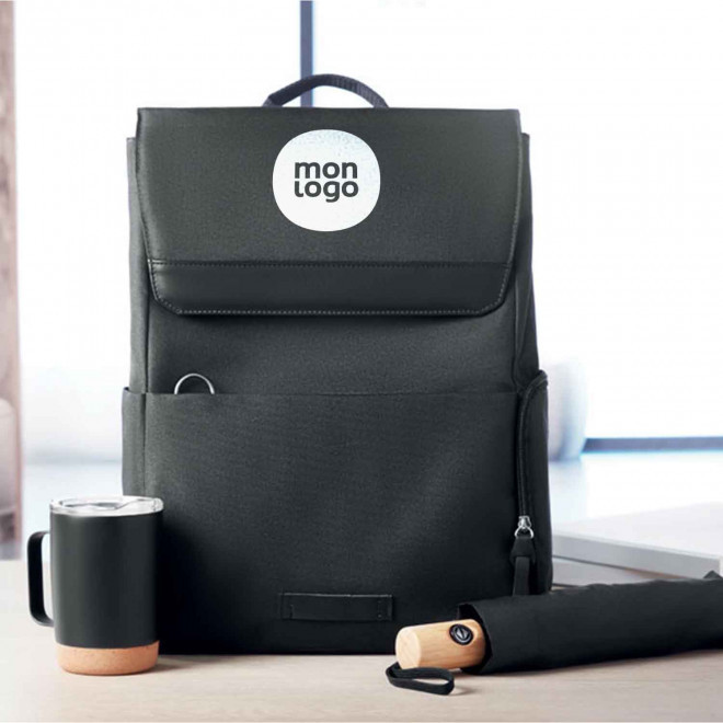 SAC A DOS PERSONNALISABLE RPET ORDI PORTABLE 'SERGE'