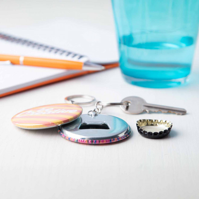 PORTE CLE DECAPSULEUR PERSONNALISABLE MIE 'SEPTY'