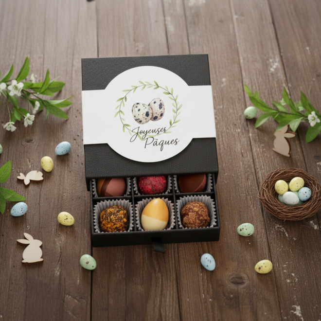 COFFRET PERSONNALISABLE DE 9 CHOCOLATS 'MOMENT'