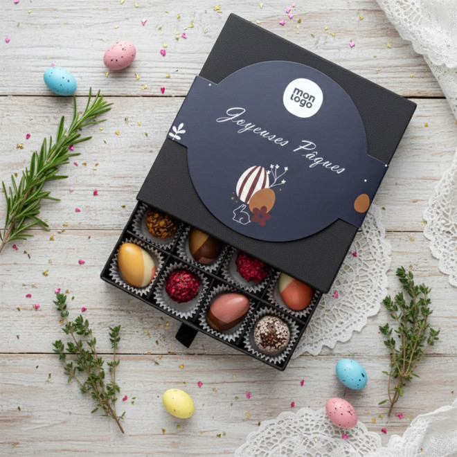 COFFRET PERSONNALISABLE DE 16 CHOCOLATS 'MOMENT'