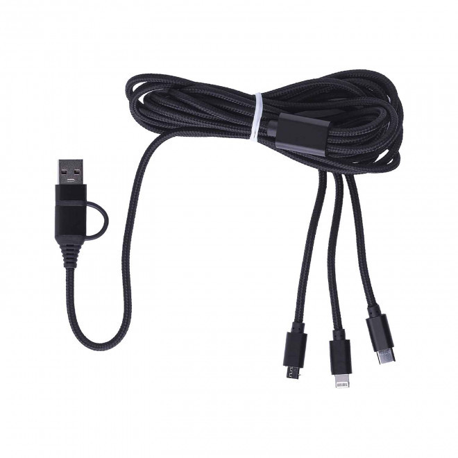 CABLE DE CHARGE PERSONNALISABLE 3M 'FIBOU SMART LONG'