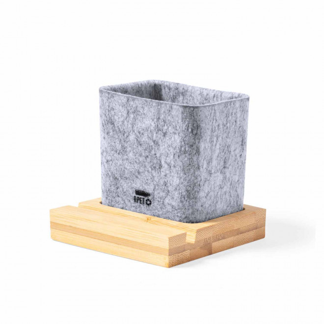 POT À CRAYONS FEUTRINE RPET PERSONNALISABLE 'UFFICIA'