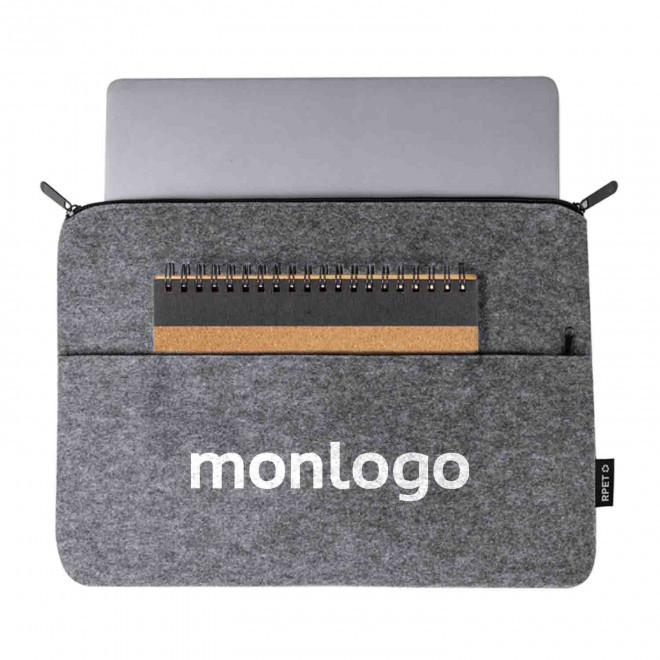 HOUSSE PERSONNALISABLE POUR ORDINATEUR EN RPET 'MORGIOU 15'