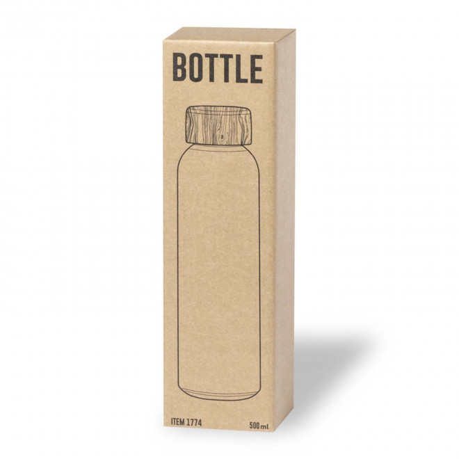 BOUTEILLE EN VERRE PERSONNALISABLE 500ML 'LODO SUBLI'