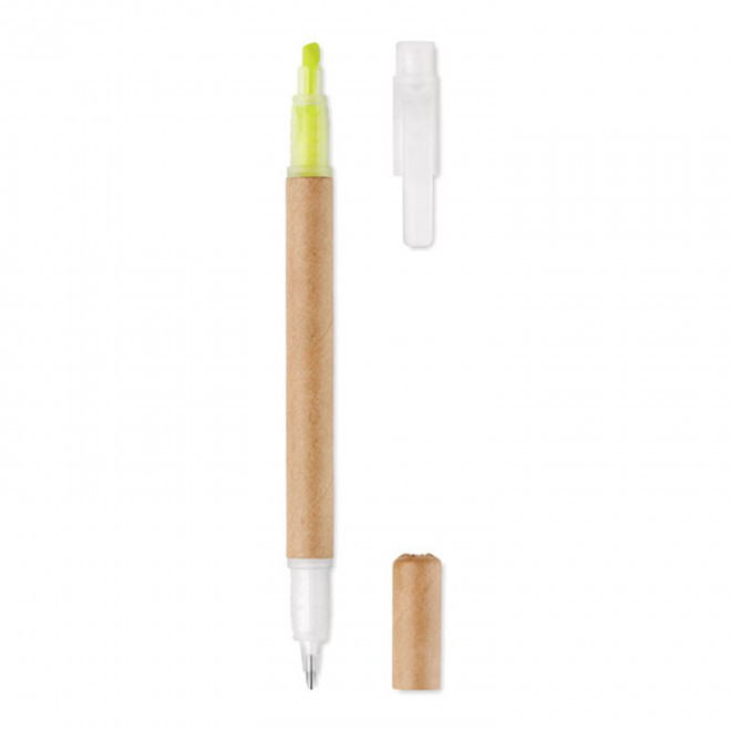 STYLO ET SURLIGNEUR PERSONNALISABLE 'RIO DUO CARTON'