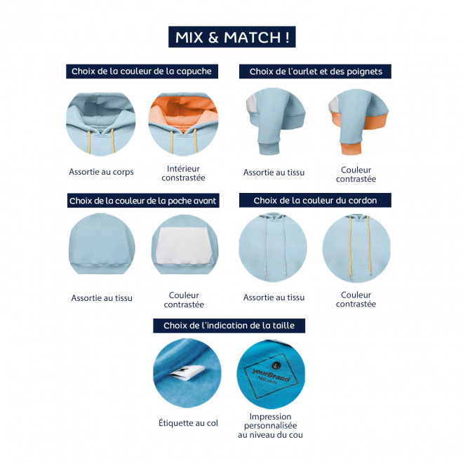 SWEAT SHIRT PERSONNALISABLE MIXTE 'SNAKE CUSTOM'