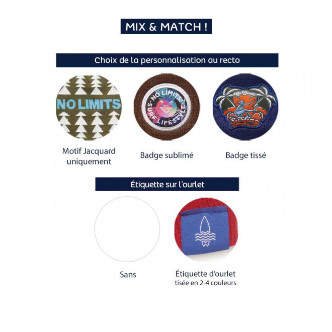 ECHARPE TISSEE JACQUARD PERSONNALISABLE 'STADIUM BRODE'