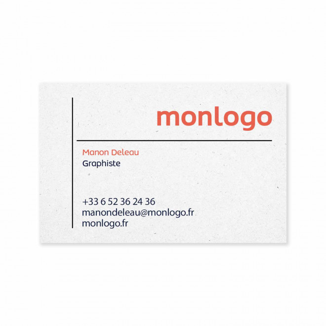 CARTE DE VISITE PERSONNALISÉE 'CDV'