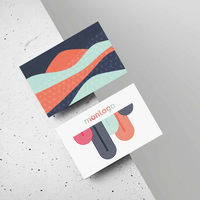 CARTE DE VISITE PERSONNALISÉE ANTIBACTÉRIENNE 'CDV SAFY'