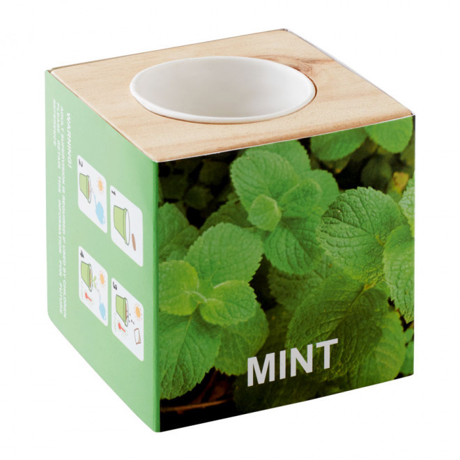 KIT DE PLANTATION CUBE AN BOIS PERSONNALISABLE 'HAZIA'