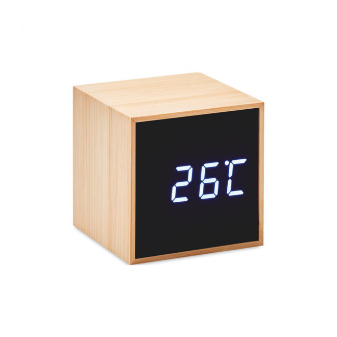 RÉVEIL CARRÉ EN BAMBOU PUBLICITAIRE 'MANILA'