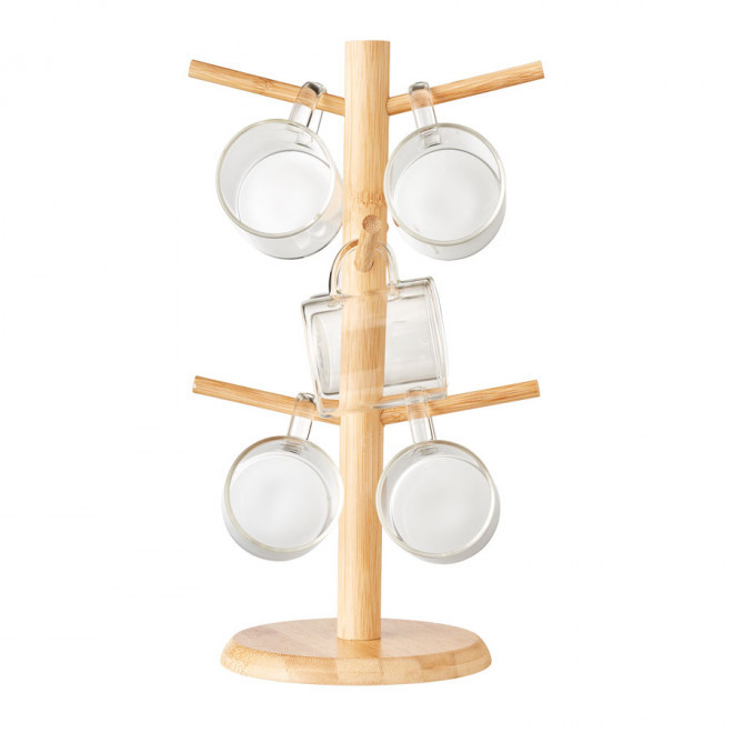 PORTE TASSES PERSONNALISÉ EN BAMBOU 'OPAU'