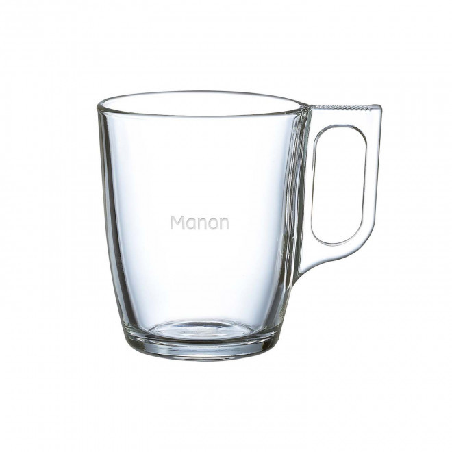 TASSE EN VERRE 250ML PERSONNALISABLE 'NUEVO'