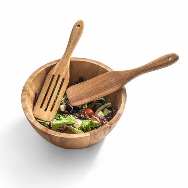 SALADIER EN ACACIA PERSONNALISE 'SUCRIN'