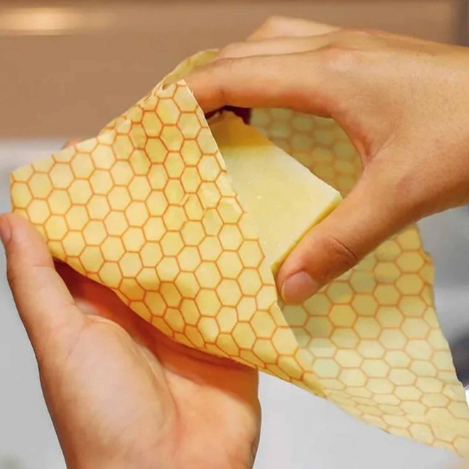 LOT DE 3 BEE WRAPS VEGANS PERSONNALISABLE 'PAKPAK'