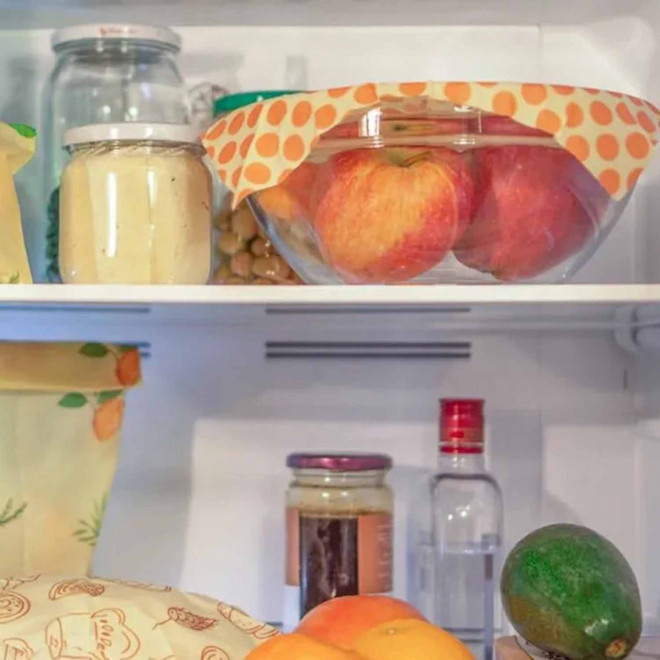 LOT DE 3 BEE WRAPS VEGANS PERSONNALISABLE 'PAKPAK'