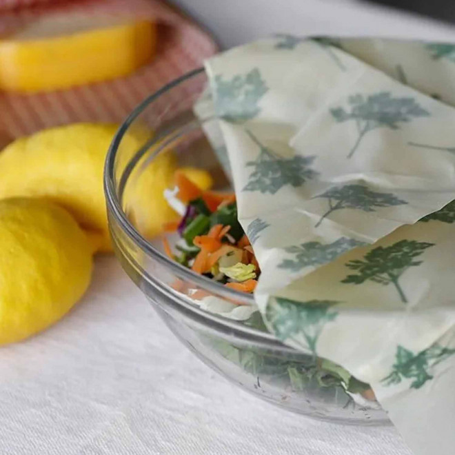 LOT DE 3 BEE WRAPS VEGANS PERSONNALISABLE 'PAKPAK'