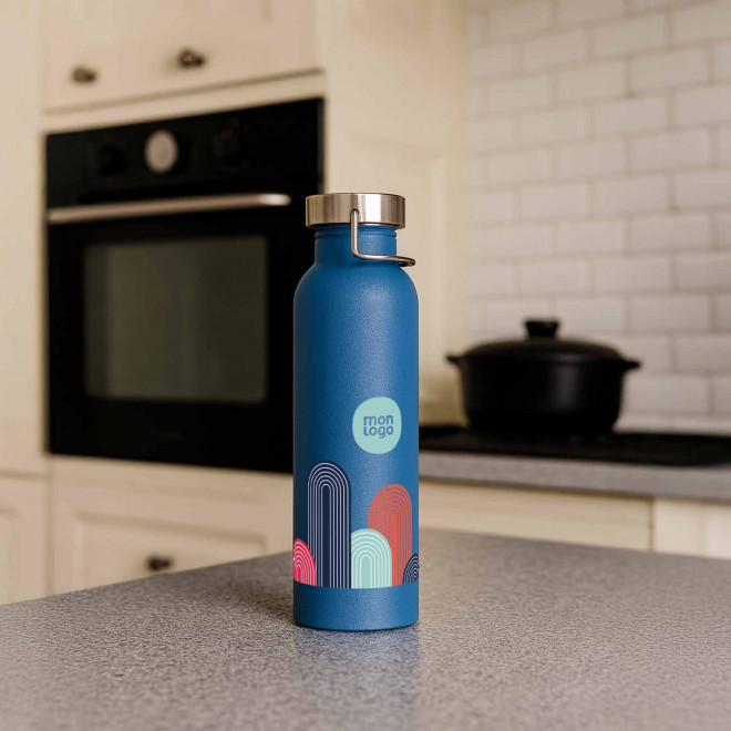 GOURDE EN ACIER 750ML PERSONNALISABLE 'CHEDDY COLOR'