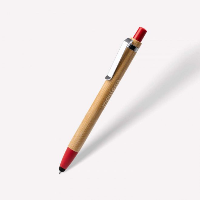 STYLO EN BAMBOU PERSONNALISABLE 'ANDREA COLOR'