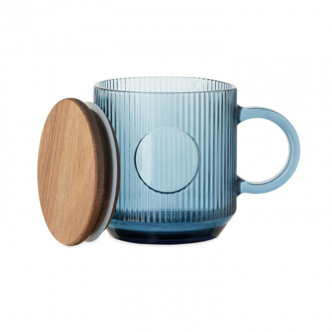 MUG VERRE NERVUREE PERSONNALISE300ML 'VIVIANE'