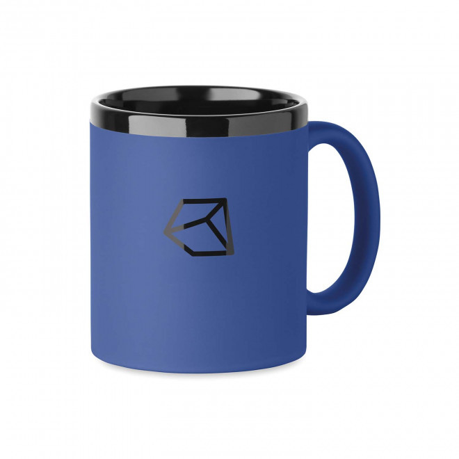 MUG CERAMIQUE PERSONNALISABLE INTERIEUR NOIR 'SOFT COLOR'